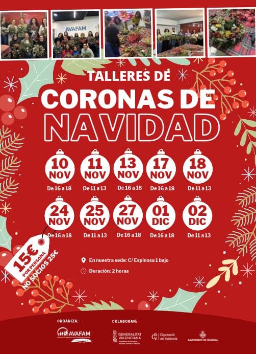 Talleres de Coronas de Navidad
