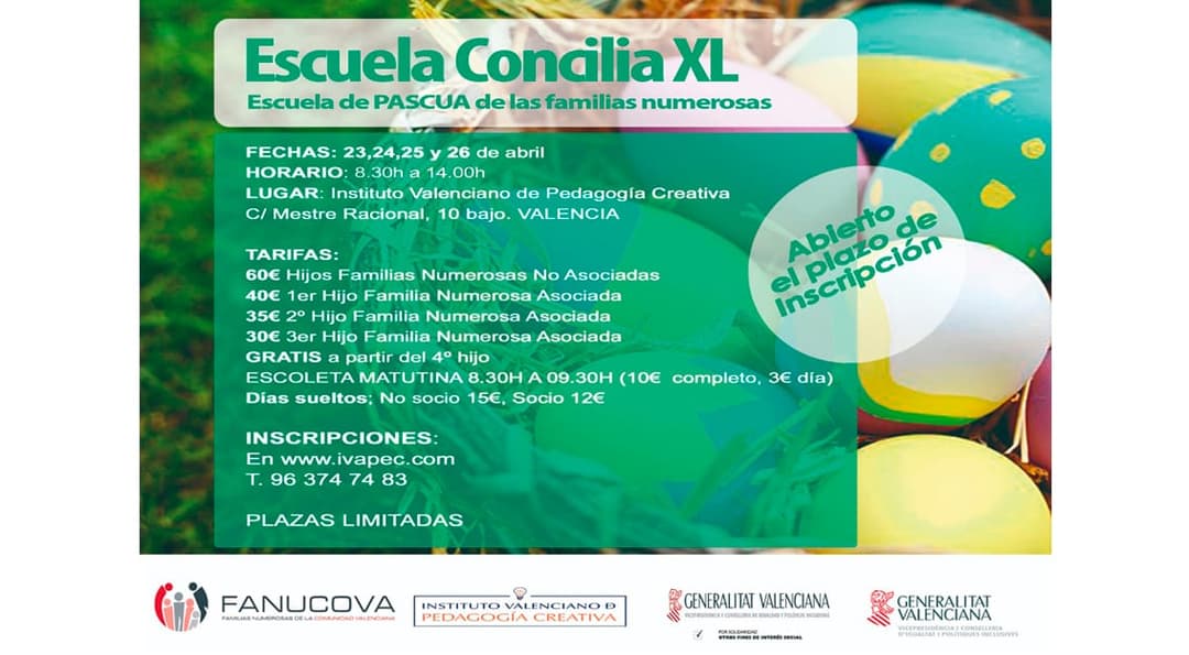 Escuela Concilia XL Pascua