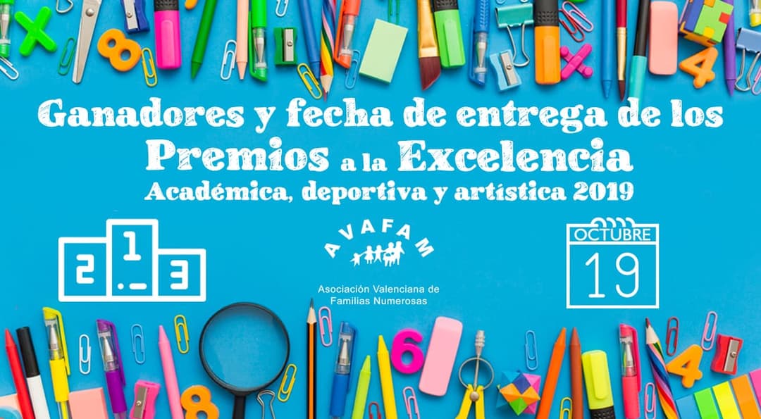 Ya tenemos ganadores de los III Premios Excelencia de AVAFAM y fecha para la entrega de premios