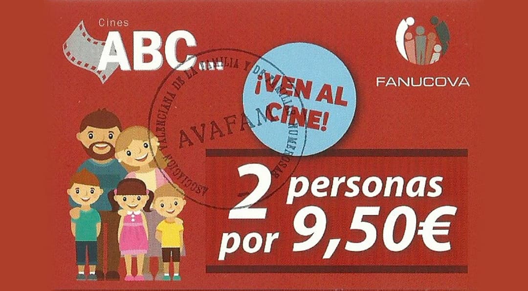 AVAFAM y cines ABC te ayudan a ir al cine en familia