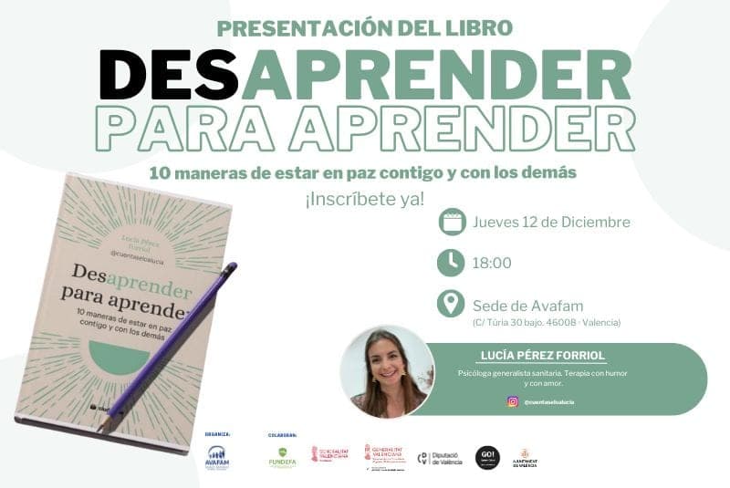 Ven a la presentación del libro: «Desaprender para aprender»