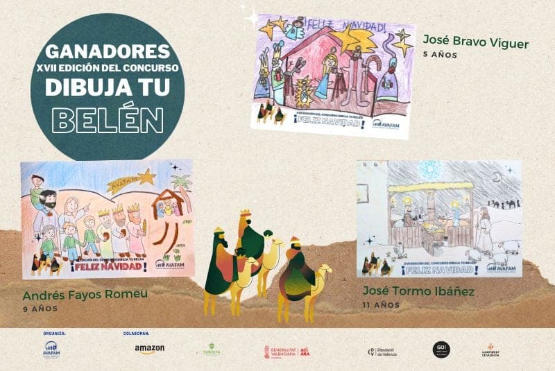 ¡¡¡Ya tenemos ganadores de la XVII Edición del concurso «Dibuja tu Belén»!!!