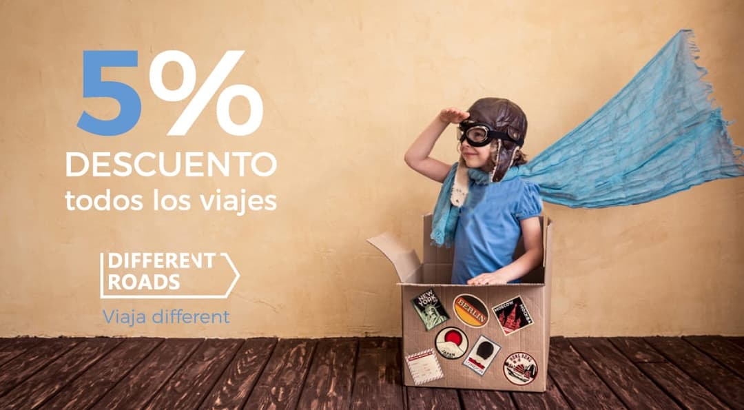 Disfruta del 5% de descuento en Different Roads