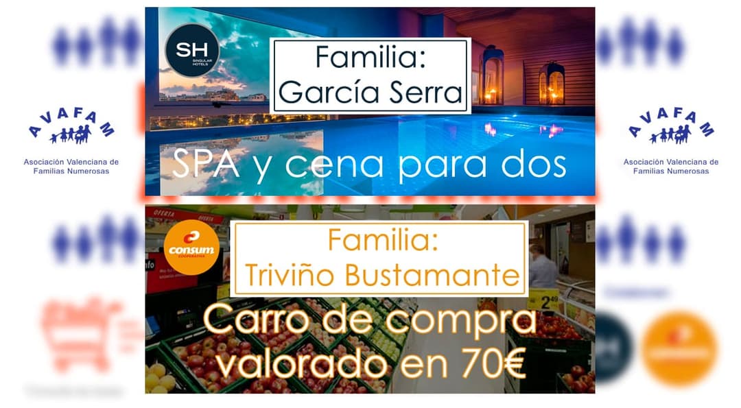 Ya tenemos ganadores de la campaña «Familia Asocia a otra Familia»