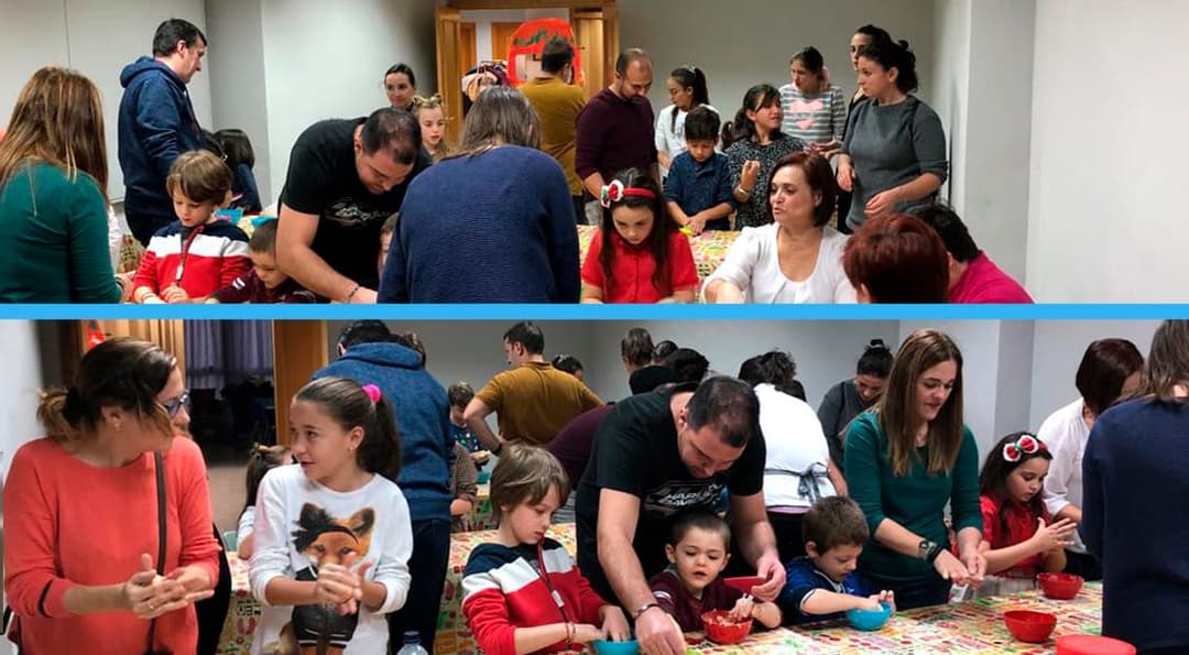 Éxito total en el curso de cocina navideña