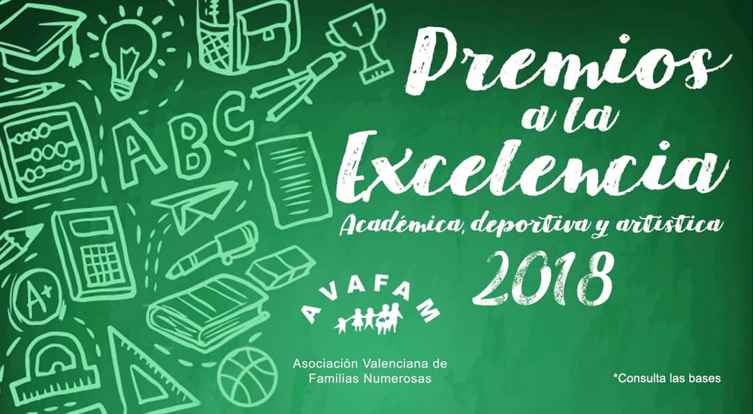 II Premios AVAFAM a la excelencia académica, deportiva y artística 2018