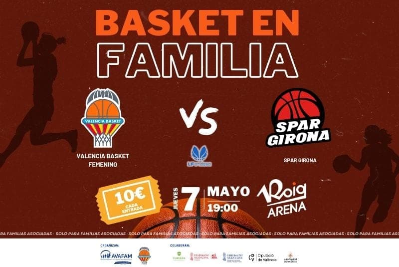 Disfruta en familia de una tarde de basket femenino en el Roig Arena – ENTRADAS AGOTADAS – SOLD OUT