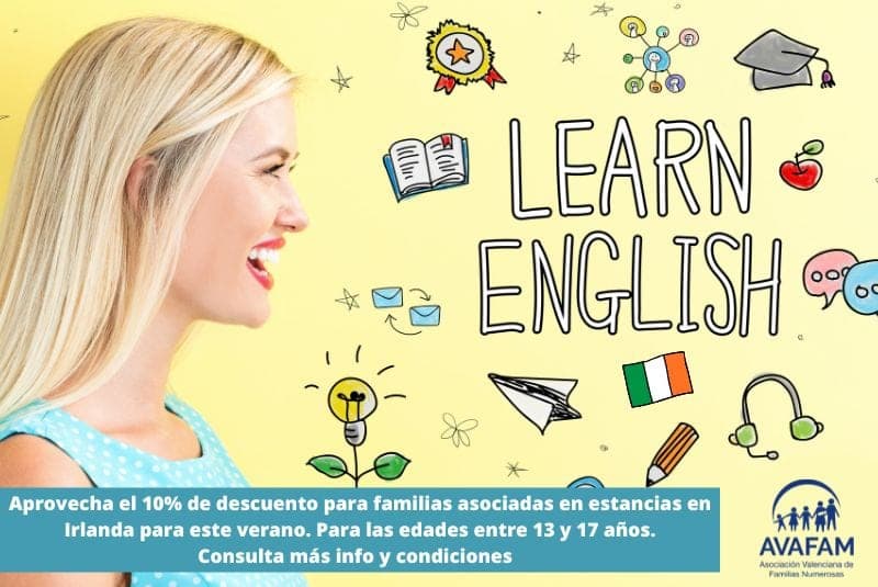 Aprende inglés este verano en Irlanda con un 10% de descuento
