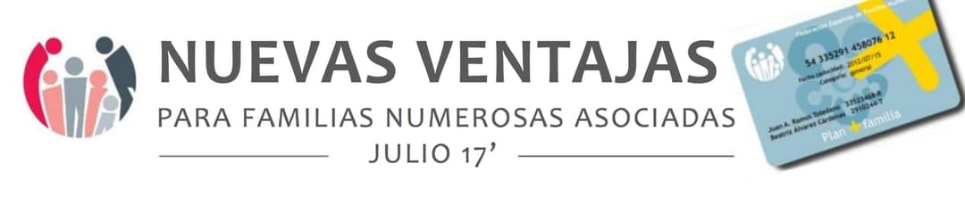 Descuentos de Julio para Familias Numerosas