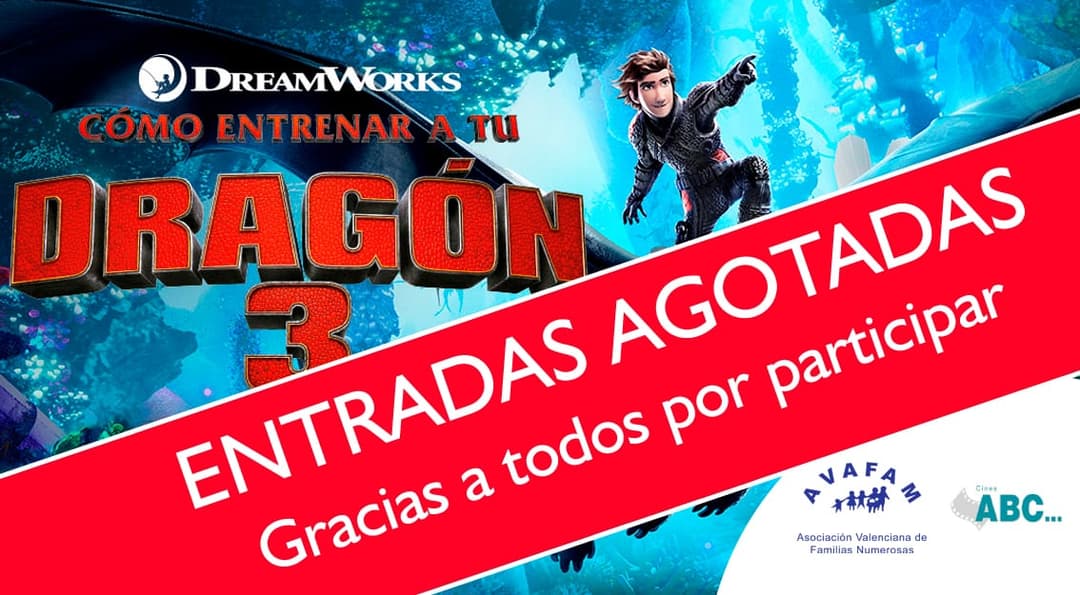 Agotadas las entradas para «Como entrenar a tu dragón 3»