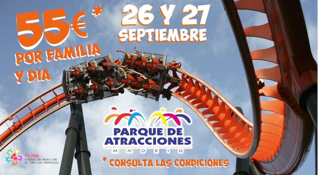 Jornadas familiares en el Parque de Atracciones de Madrid