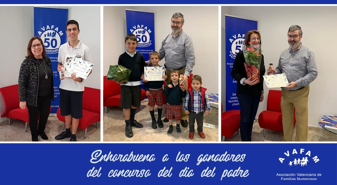 Enhorabuena a los ganadores del concurso del Día del Padre