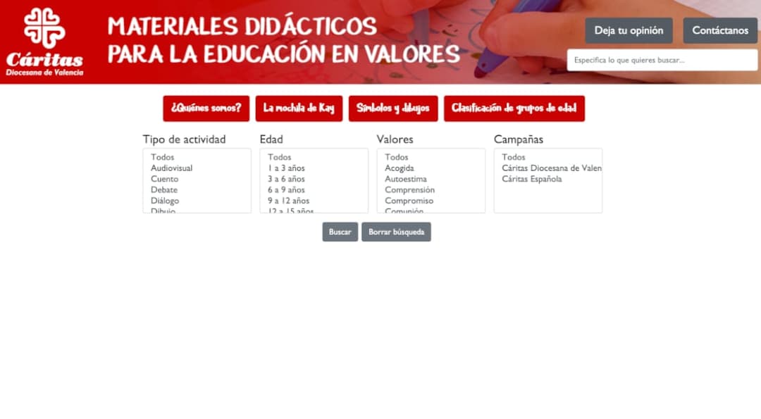 Participa en el concurso de material didáctico de Cáritas