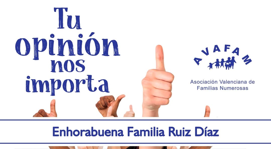 Ya tenemos familia ganadora de la encuesta de satisfacción 2019