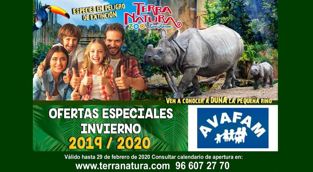 Disfruta de la Oferta de Invierno 2019/20 para visitar Terra Natura