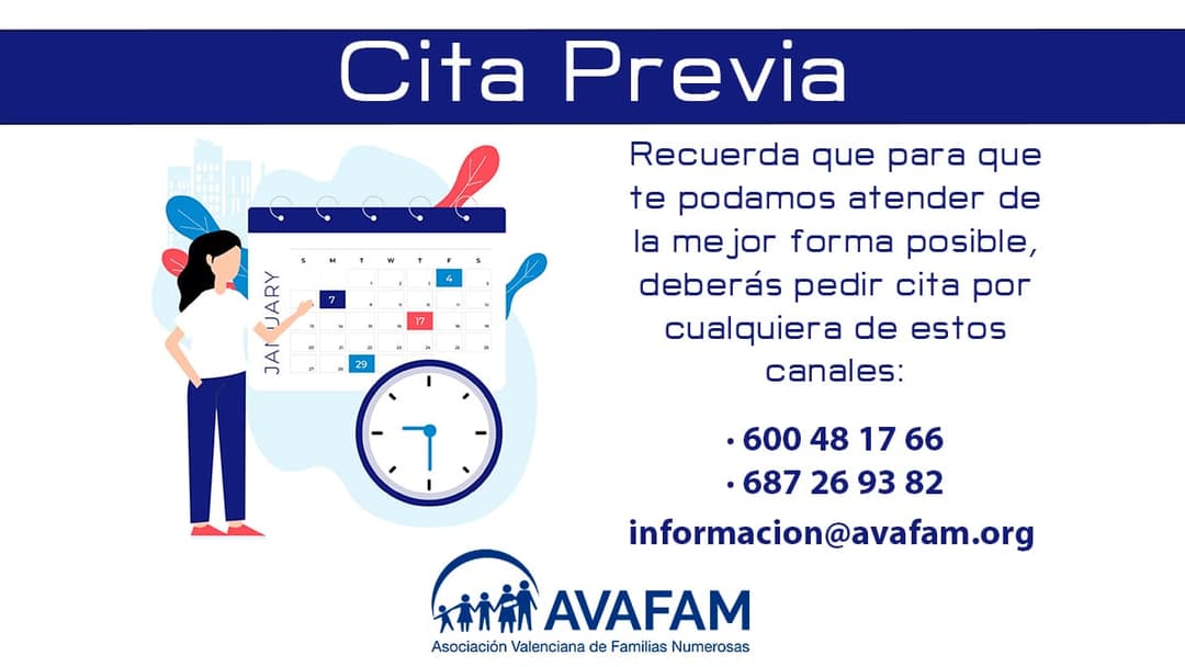 Recuerda que para que te podamos atender presencialmente deberás pedir cita