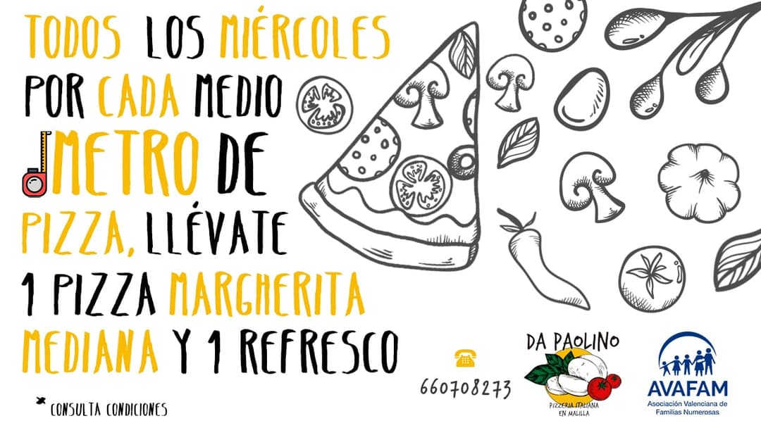 La Pizzería Da Paolino te lo pone fácil
