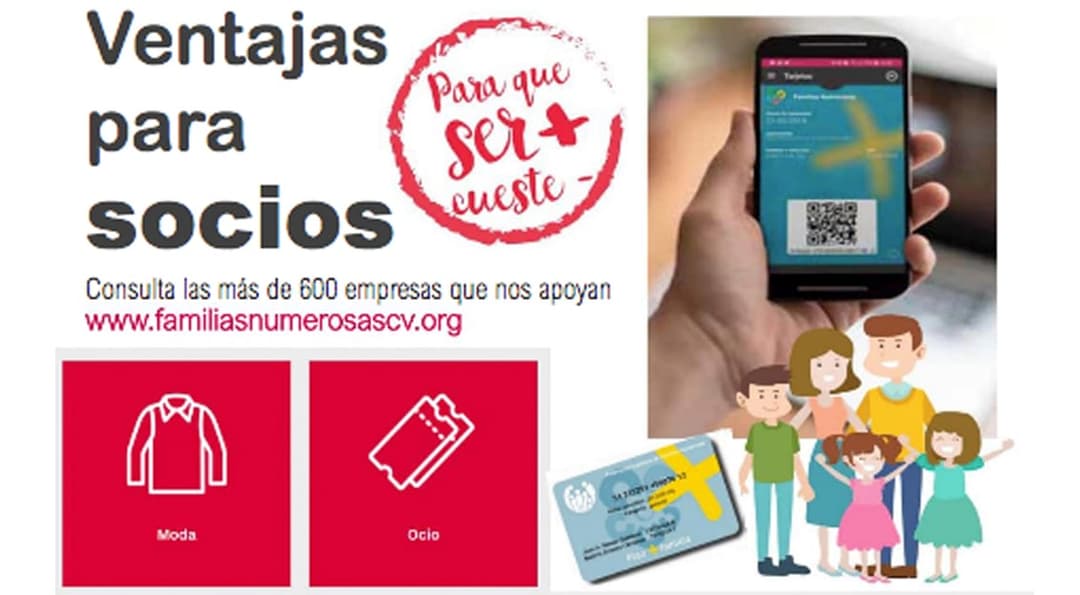 Descubre las nuevas ventajas y descuentos por ser familia numerosa asociada