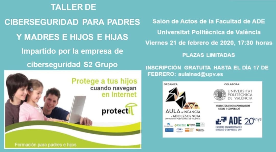 Taller de ciberseguridad para padres, madres, hijos e hijas