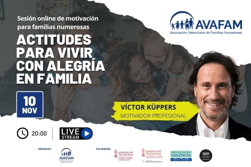 Sesión de motivación: «Actitudes para vivir con alegría en familia»