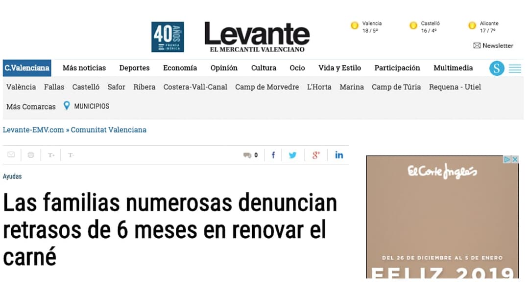 Desde AVAFAM seguimos denunciando los retrasos en la renovación de los carnés
