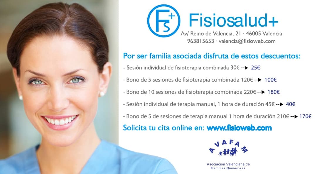 AVAFAM y FisioSalud se preocupan por tí