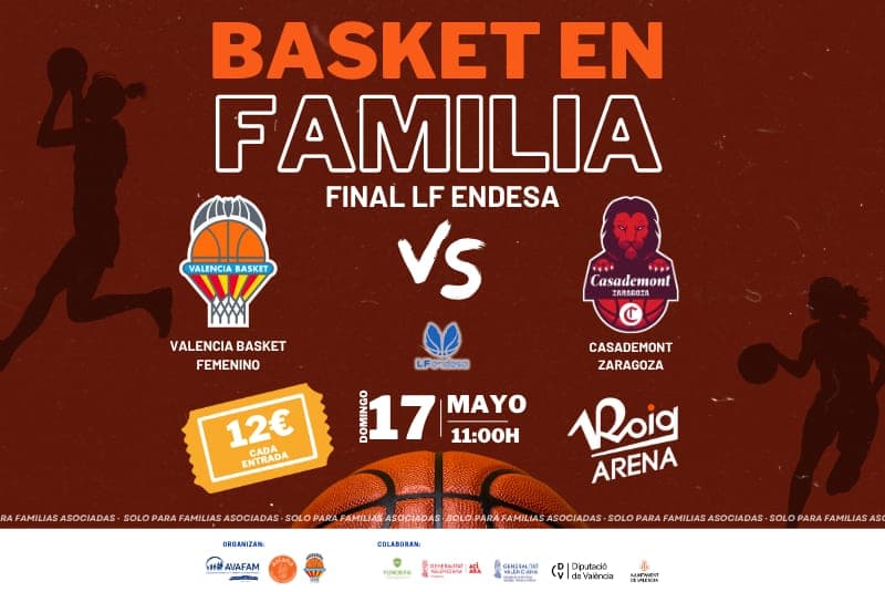 Disfruta en familia de la FINAL de la LF Endesa con el VLC basket femenino en el Roig Arena (ENTRADAS AGOTADAS)