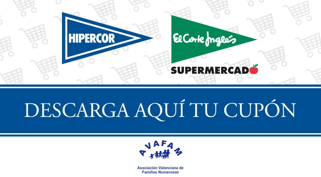 Aprovecha los cupones de 10€ que te regala El Corte Inglés por ser Familia Numerosa