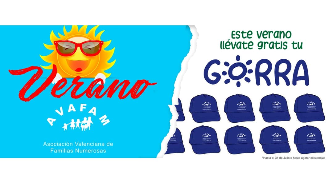 AVAFAM te regala la gorra para este verano