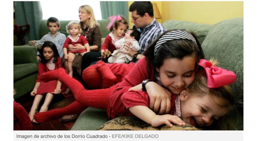 Así pasa la cuarentena una familia con doce hijos