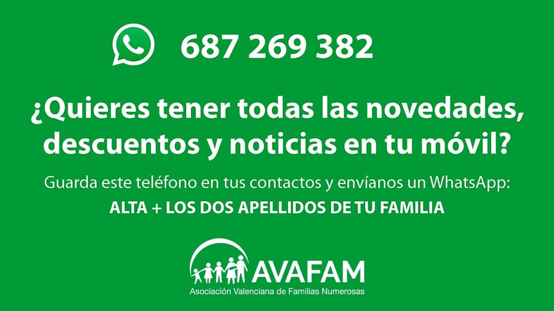 ¿Quieres estar al día de todas las novedades de AVAFAM?